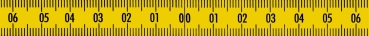 Skalenbandmaß gelb poly Duplexteilung steigend-0-steigend selbstklebend